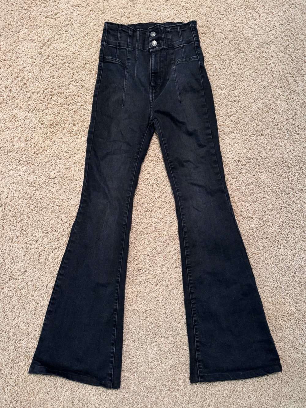 We The Free Black Jayde Flare Jeans